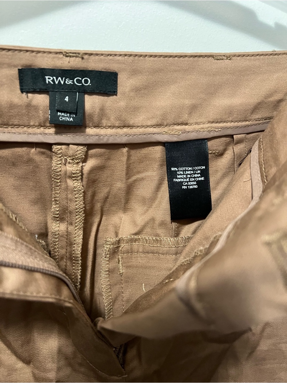 RW&CO. Brown Capris with Cuffed Hems - Picture 3 of 3